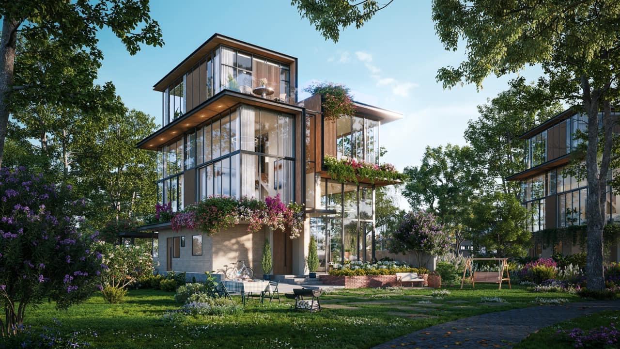 Eco Village Saigon River 26 phối cảnh biệt thự ven sông