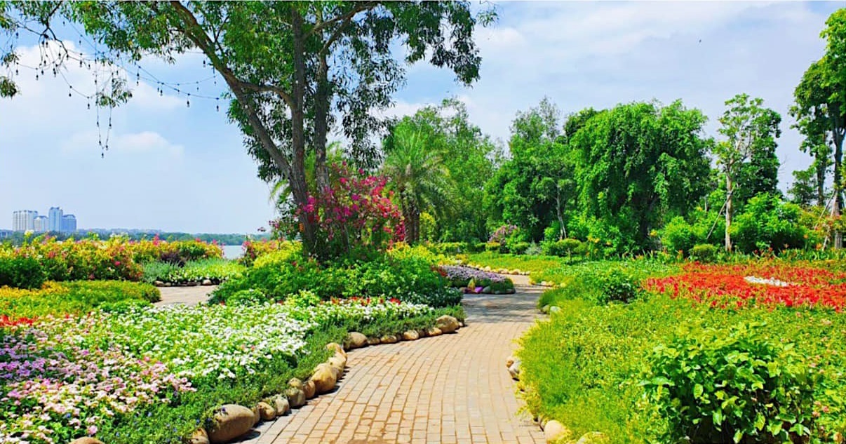 Eco Village Saigon River 60 cây và hoa tại eco village saigon river