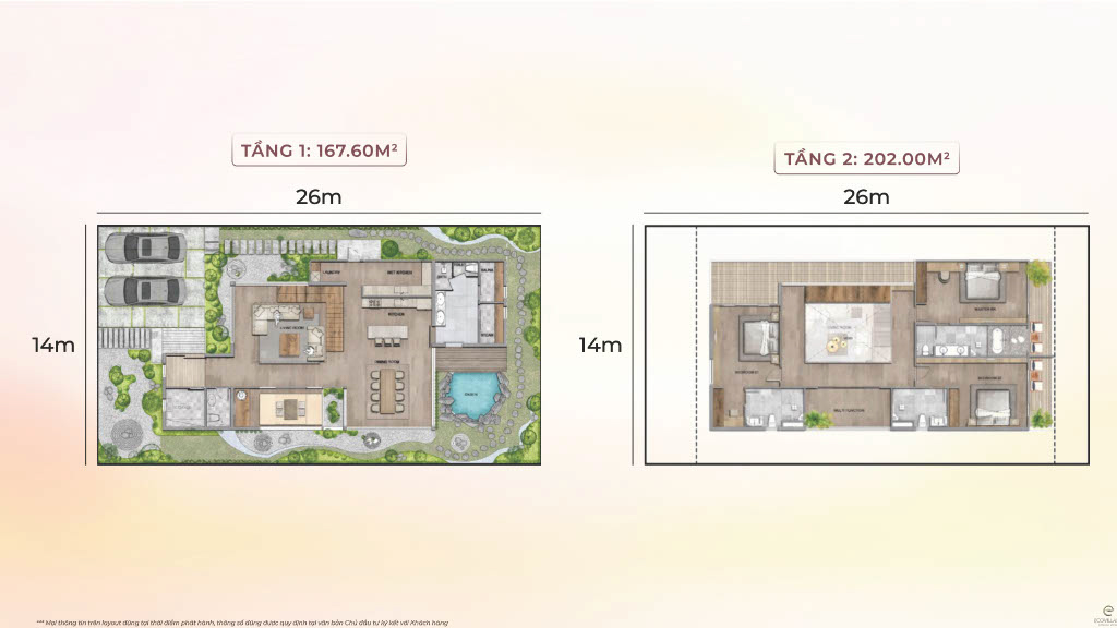 Eco Village Saigon River 43 mặt bằng bố trí nội thất