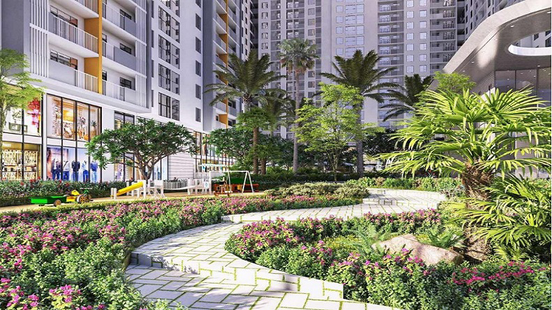 The Privia Khang Điền 7 các đường dạo bộ cảnh quan privia khang điền