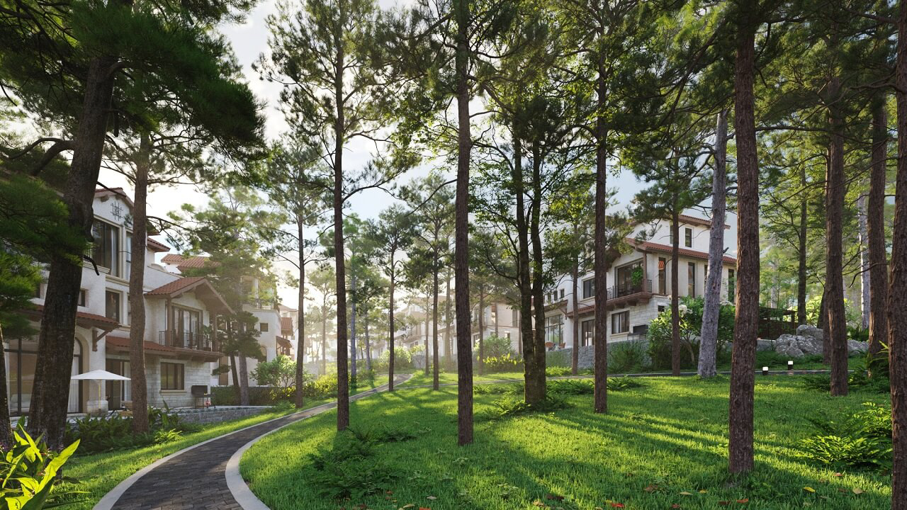 Thanh Xuân Valley 29 cảnh quan chung của khu biệt thự