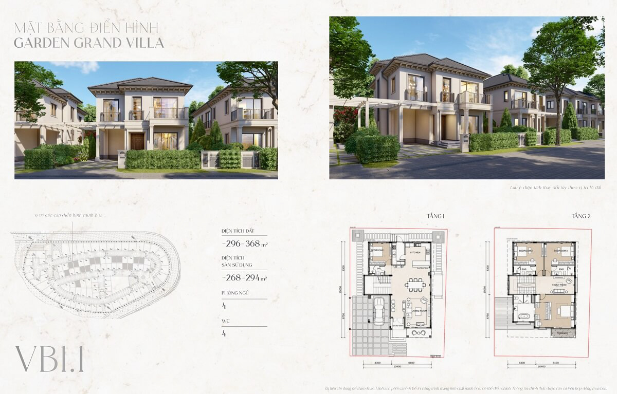 thiết kế biệt thự garden grand villa