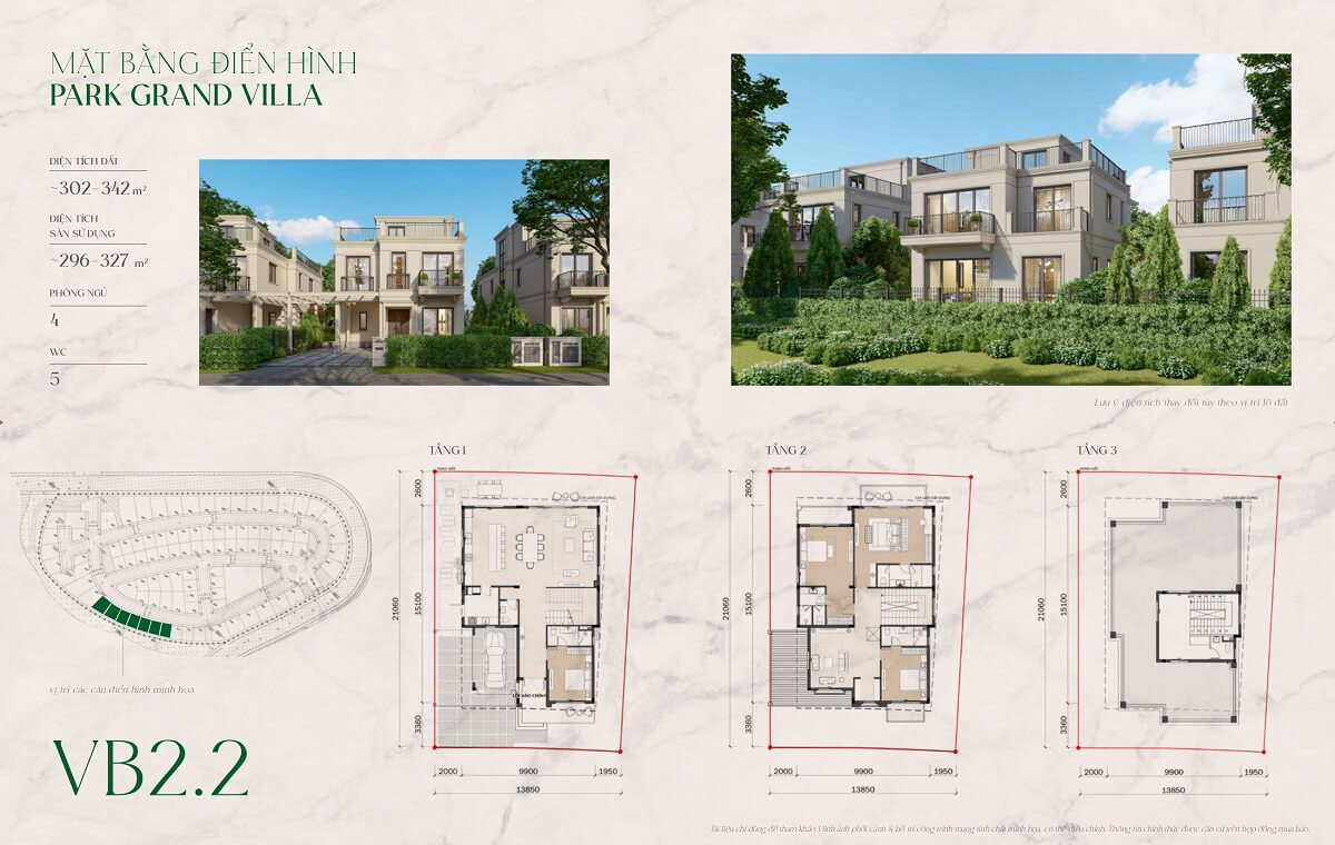 thiết kế biệt thự park grand villa