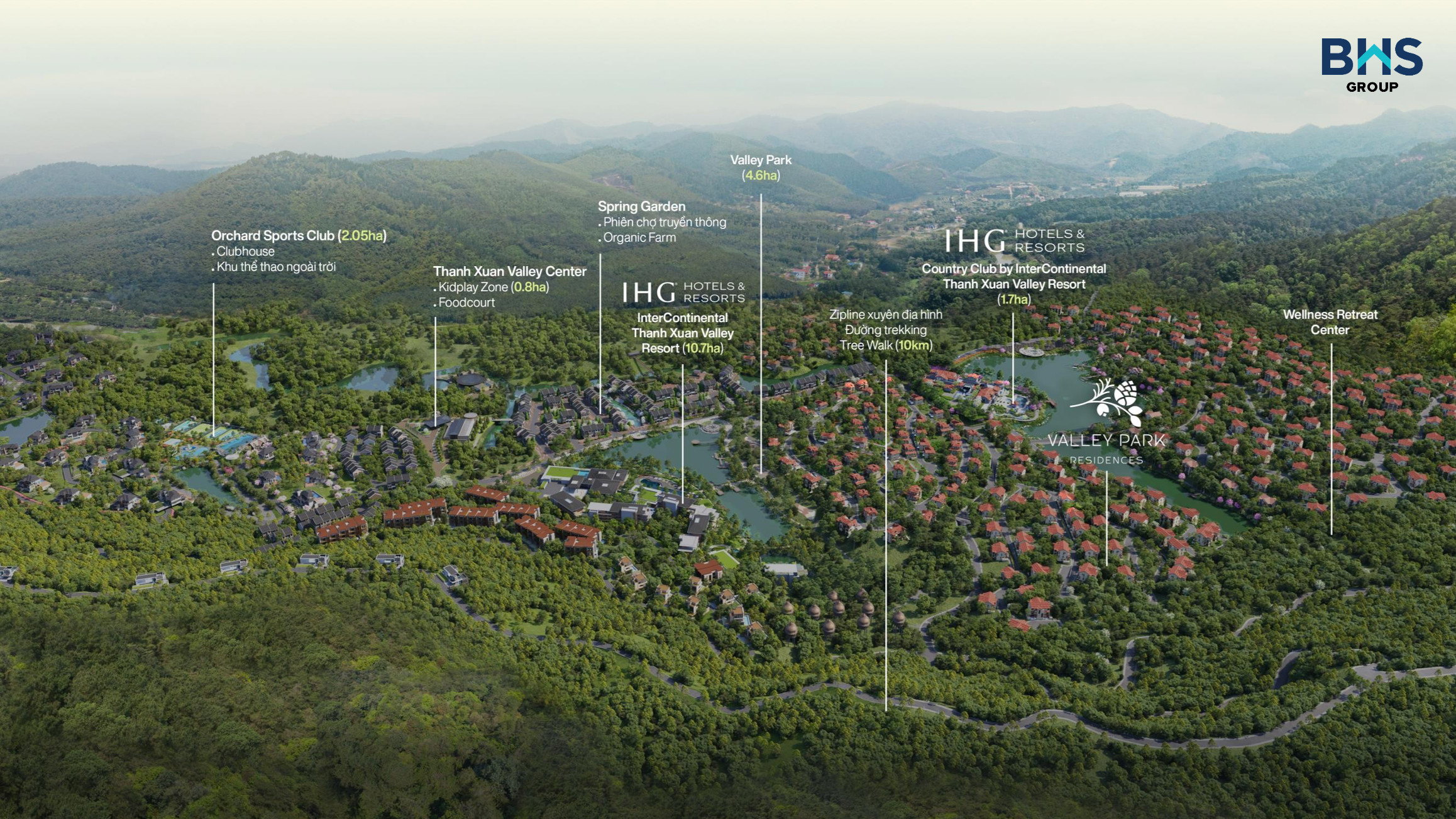 Thanh Xuân Valley 21 tổng mặt bằng các phân khu dự án thanh xuân valley