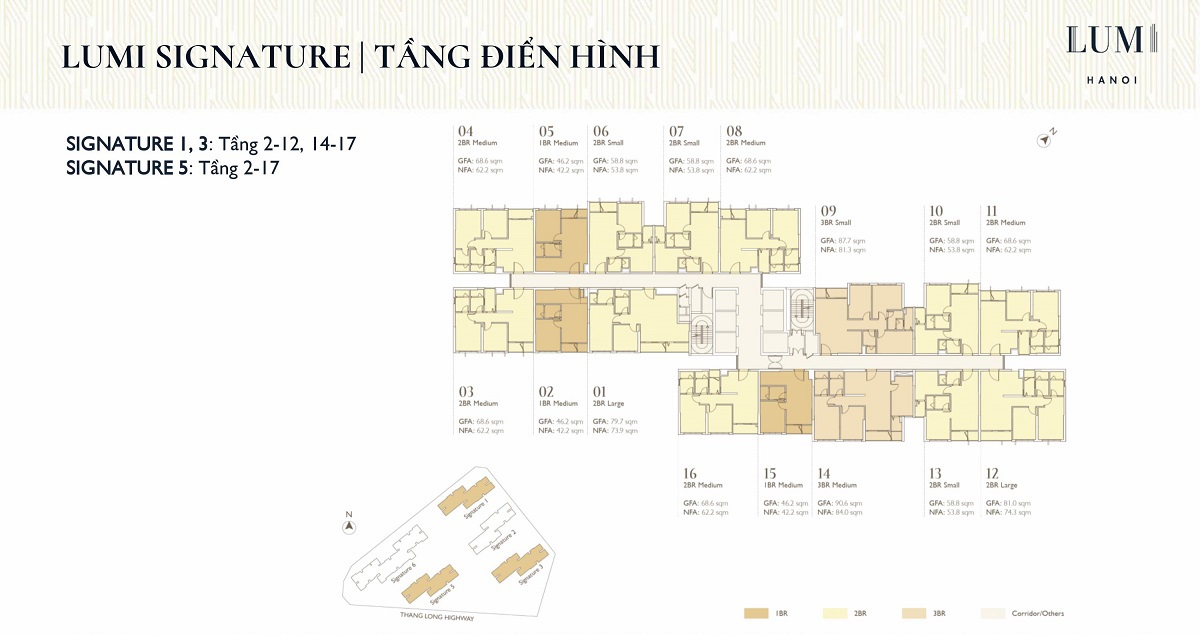 Lumi Hanoi 8 mặt bằng tầng lumi hanoi