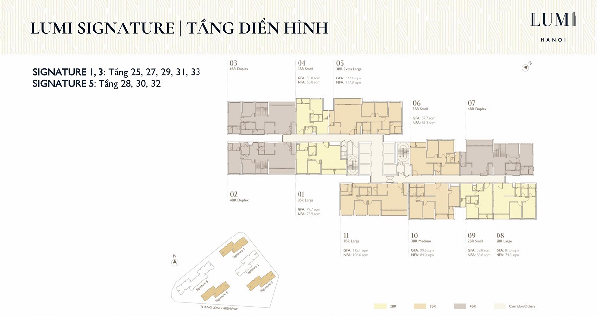 Lumi Hanoi 10 mặt bằng tầng dự án lumi hanoi capitaland