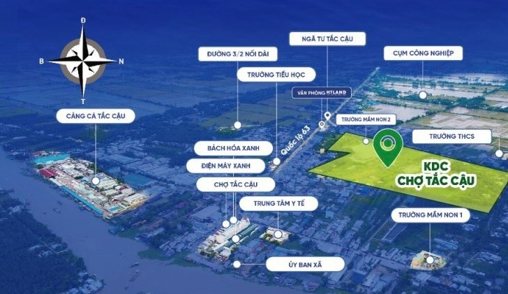 Đất Nền Khu Dân Cư Chợ Tắc Cậu 8 khu dan cu cho tac cau 8