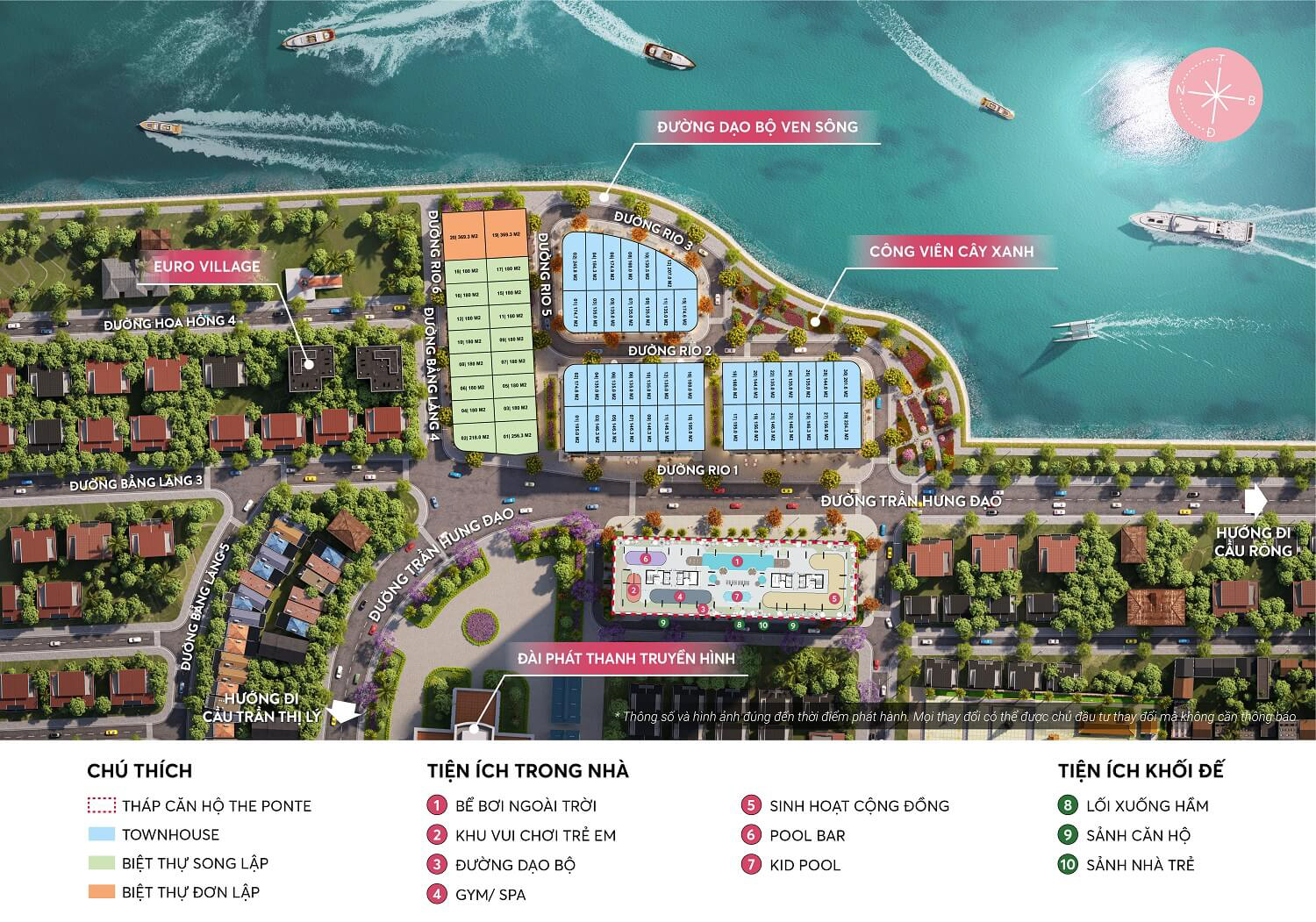 Mặt bằng dự án Sun Ponte Residence Đà Nẵng