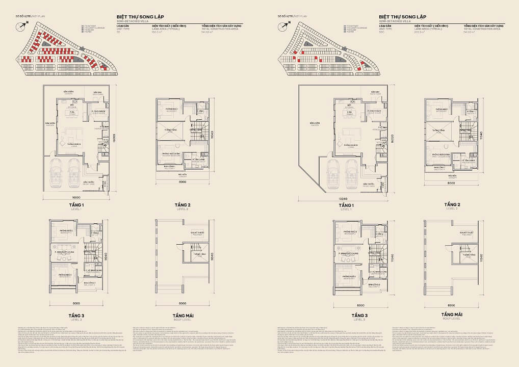 Sycamore 19 Layout thiết kế biệt thự song lập