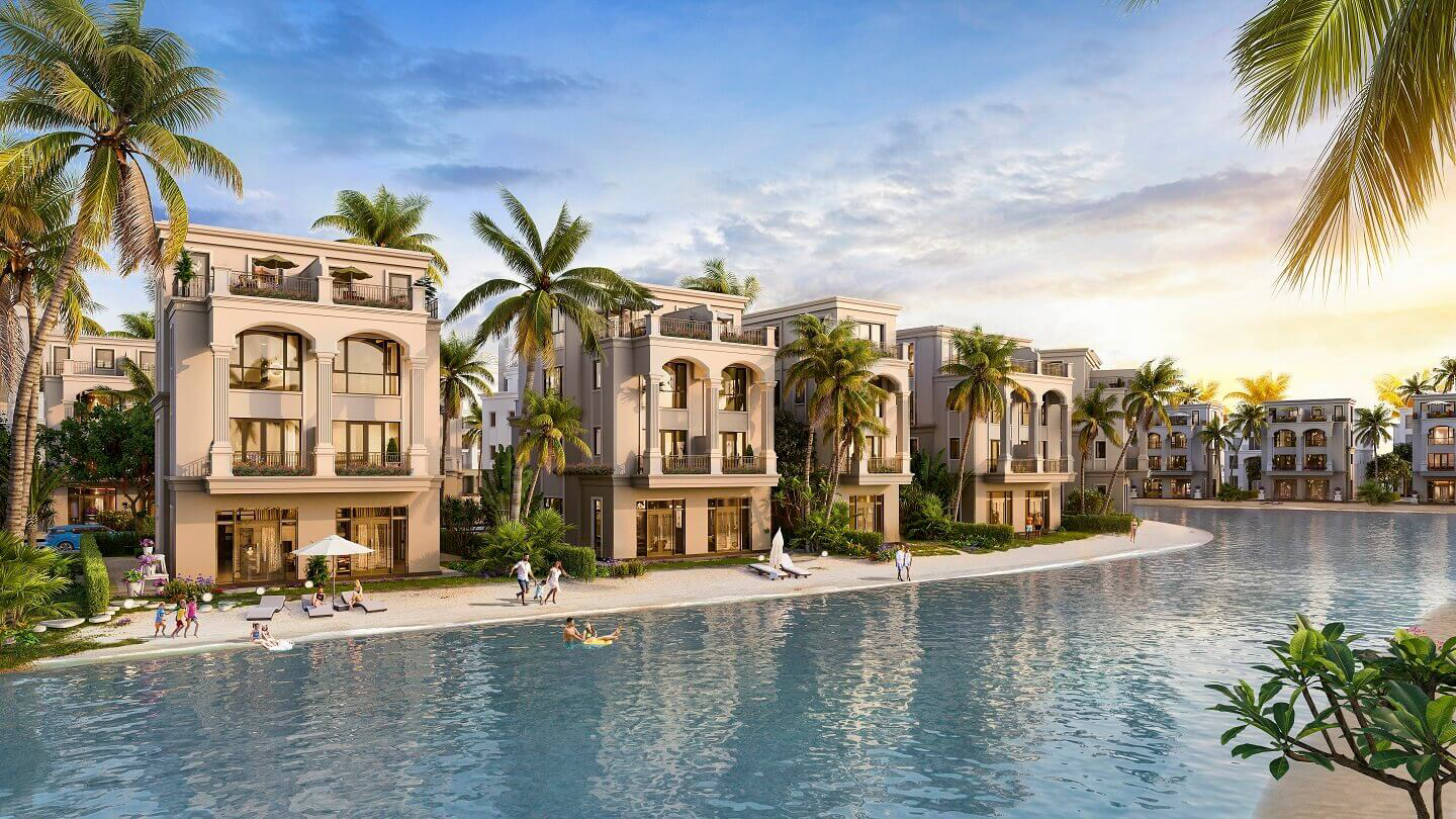 Vinhomes Royal Island 7 Bãi tắm nước biển sau biệt thự