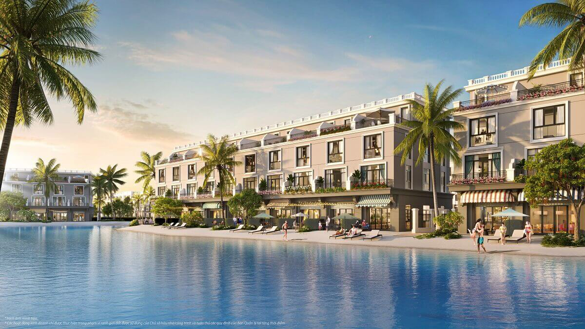 Vinhomes Royal Island 6 Phối cảnh các tiện ích hồ nước biển tại vinhomes vũ yên