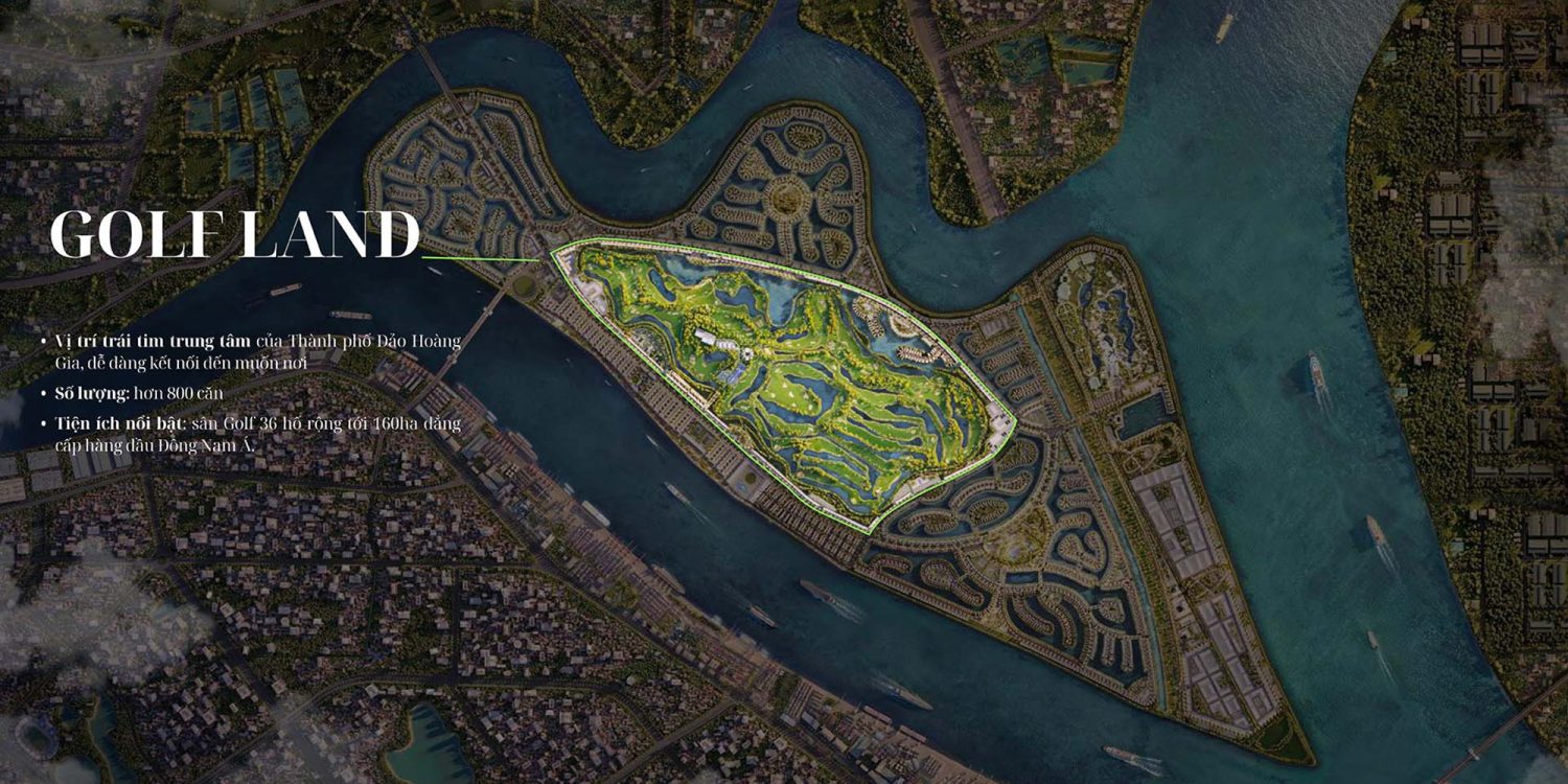 phân khu golf land vinhomes royal island
