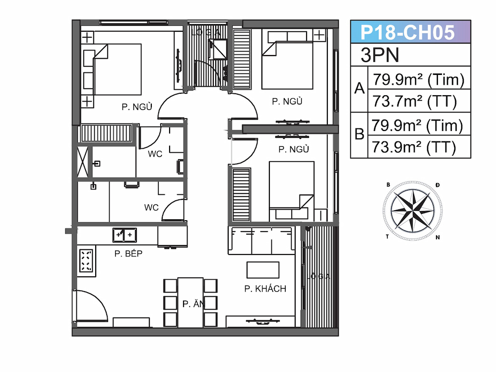 thiết kế căn hộ 3pn vinhomes grand park