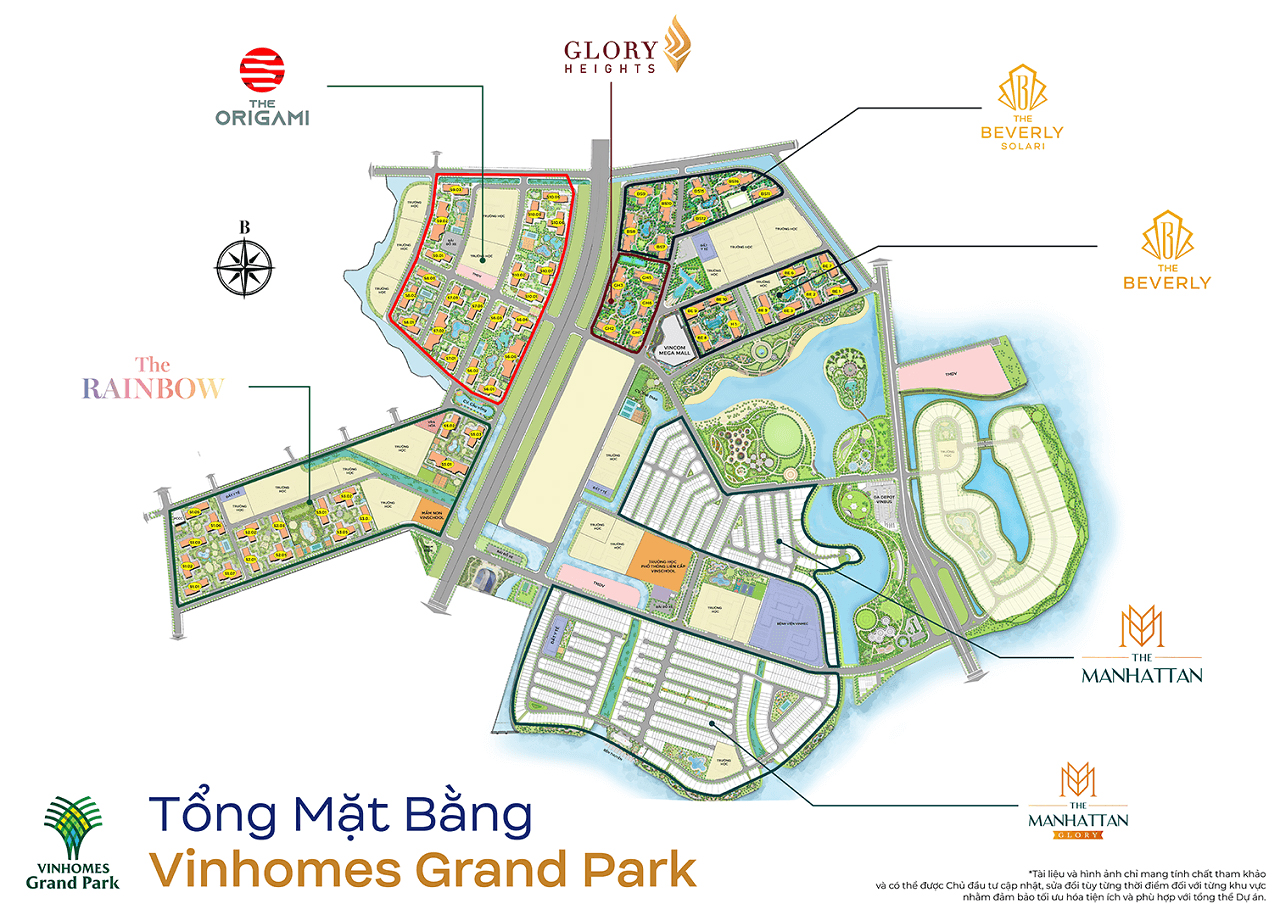 Tổng mặt bằng Vinhomes Grand Park