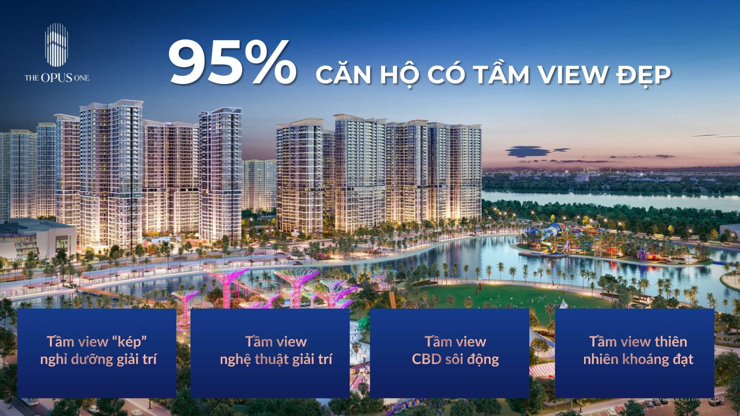The Opus One 10 tầm view ra công viên 36ha