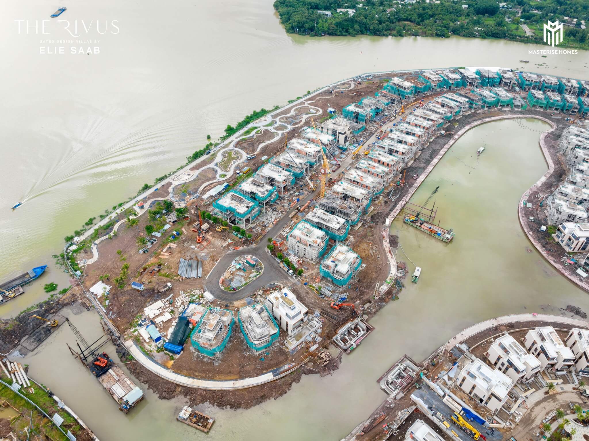 Tiến độ xây dựng dinh thự The Rivus tháng 9.2024 15 Hạ tầng đường nhựa