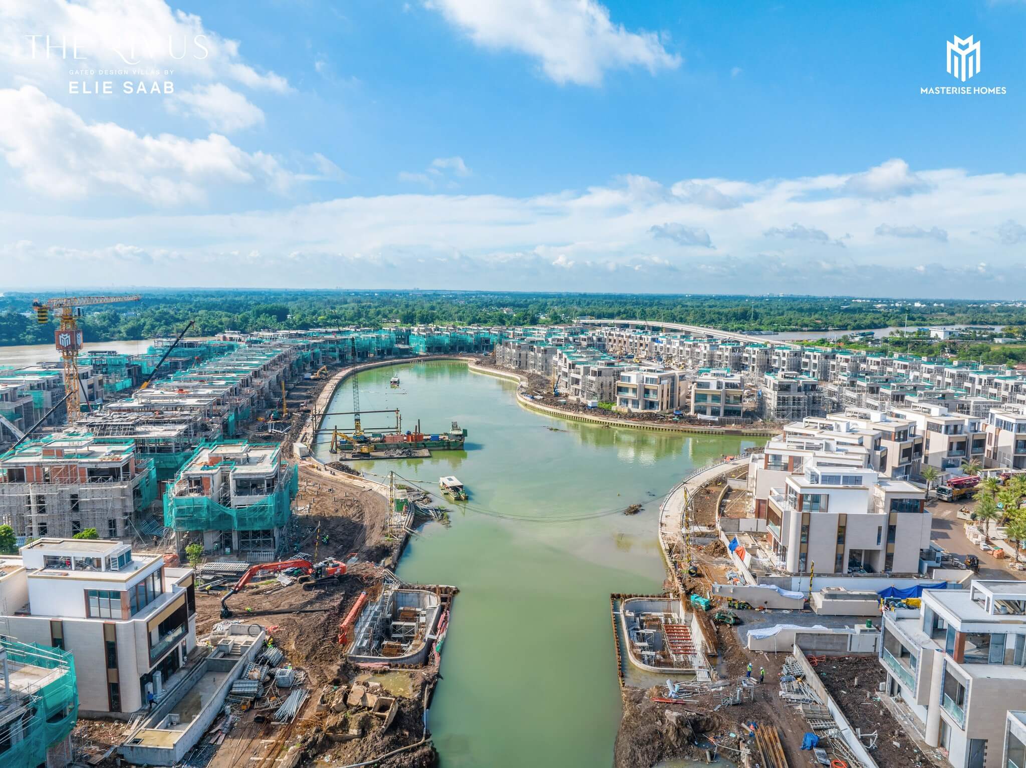 Tiến độ xây dựng dinh thự The Rivus tháng 9.2024 11 Tiến độ xây dựng dinh thự The Rivus tháng 9.2024