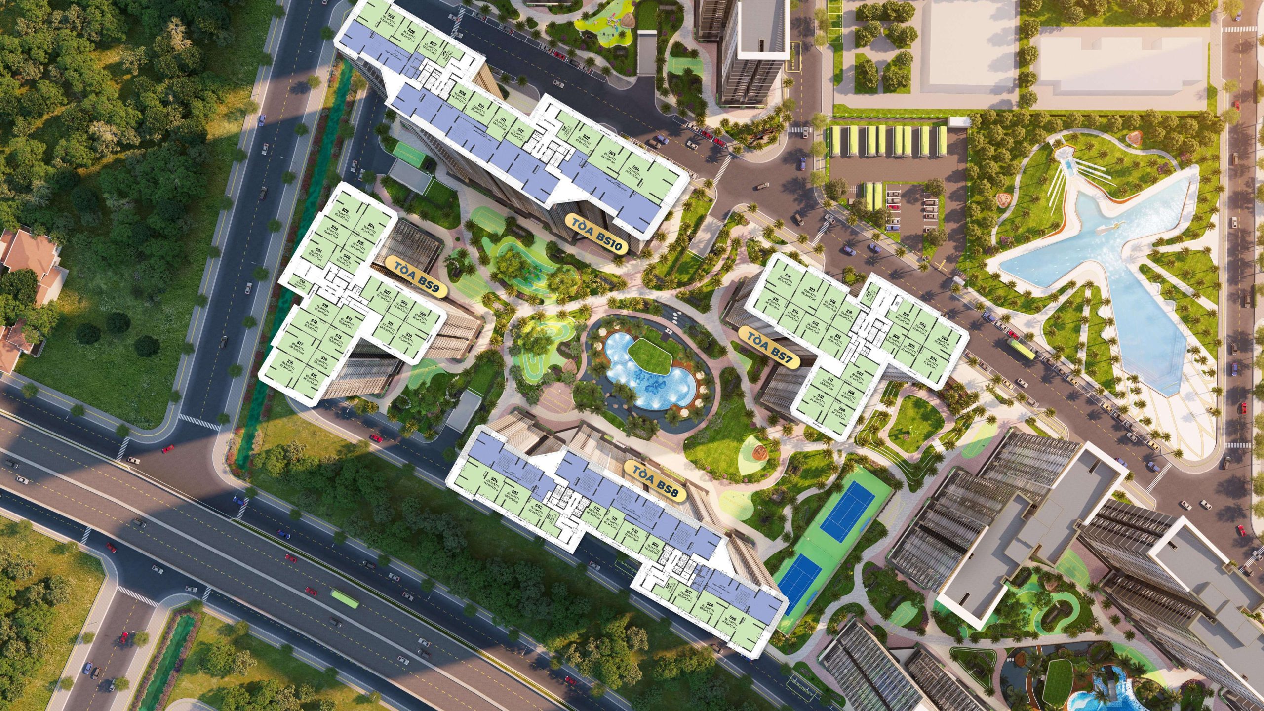 Shop khối đế Tropical Vinhomes Grand Park 1 mặt bằng shop tropical tại vinhomes grand park