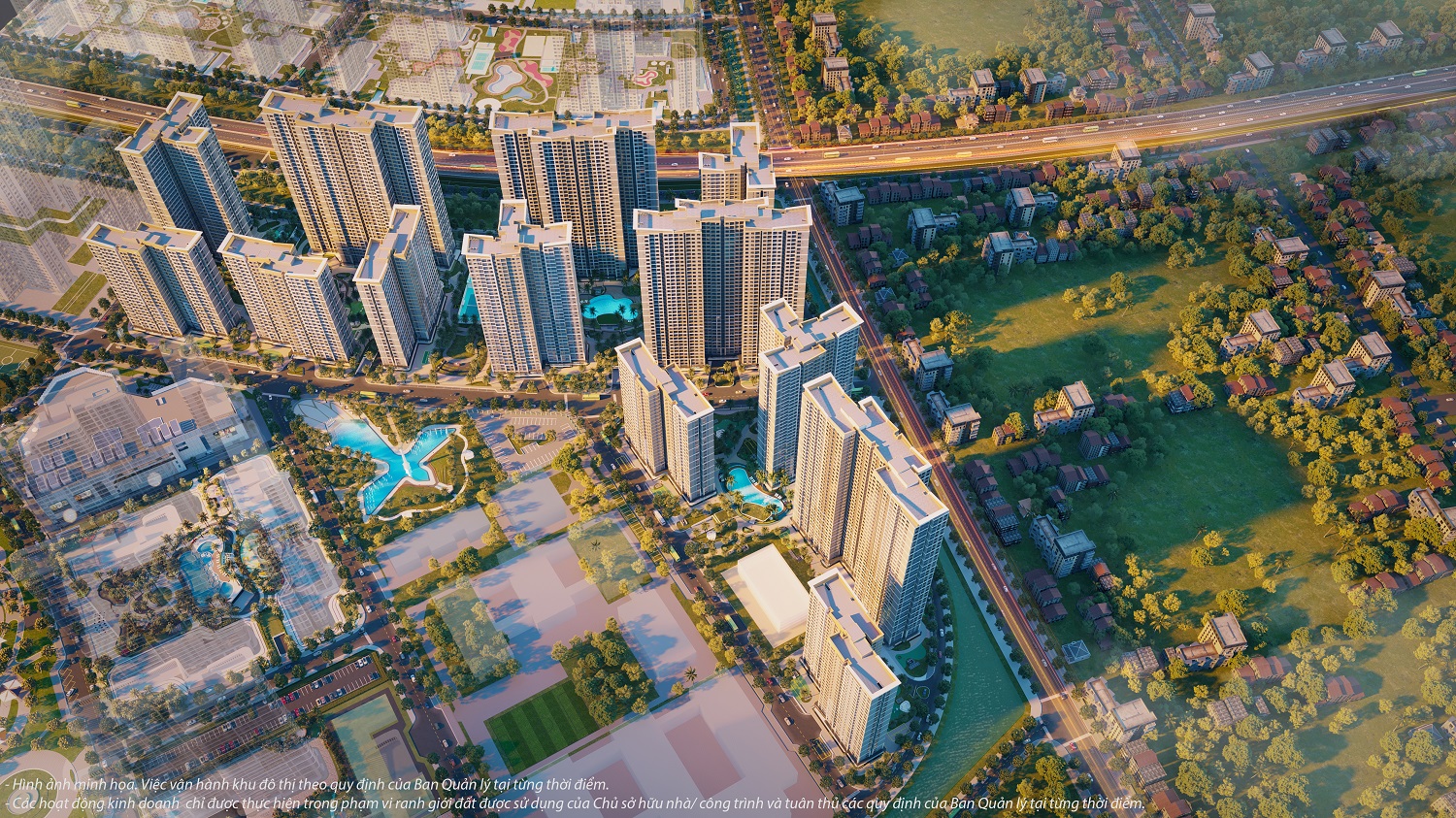 Shop khối đế Tropical Vinhomes Grand Park 2 Phối cảnh các phân khu căn hộ Beverly Solari (Oasis và Tropial) tại Vinhomes Grand Park