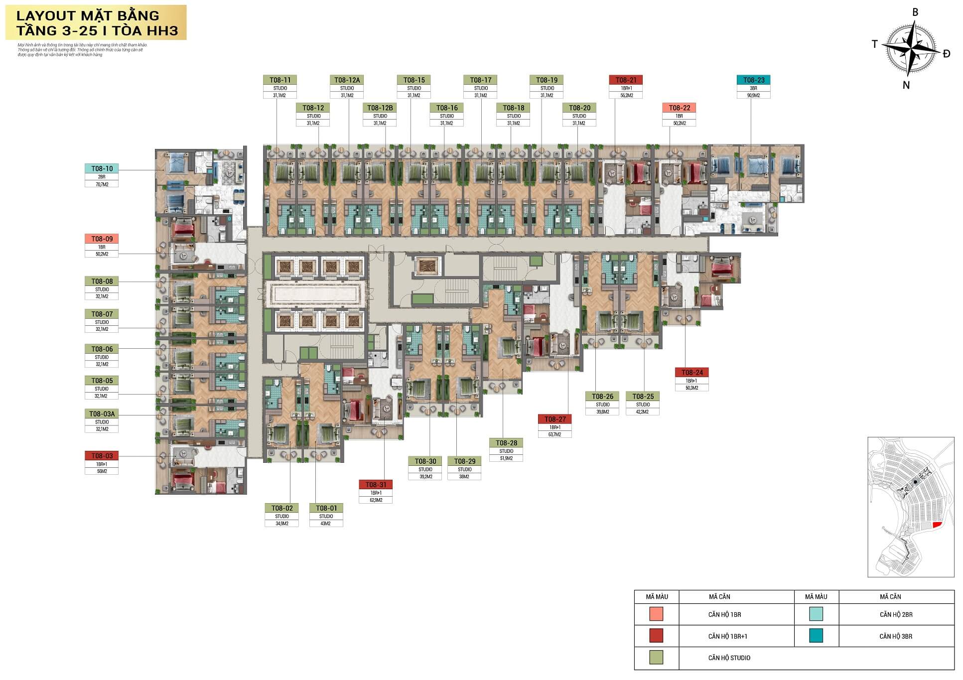 layout tòa căn hộ HH3 dự án xanh island cát bà layout tòa căn hộ HH3 dự án xanh island cát bà