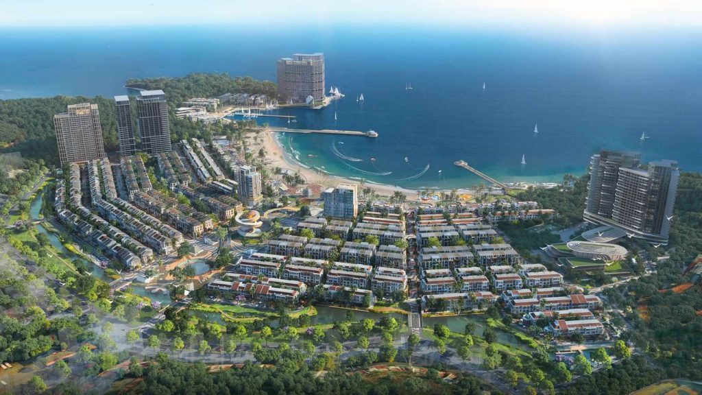 phoi canh tong the du an xanh island sun group cat ba tai vinh lan ha
