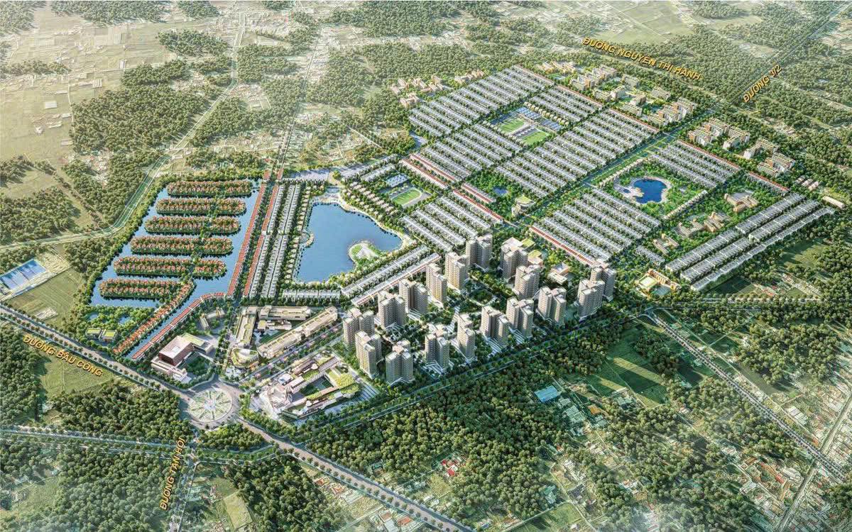 phối cảnh tổng thể dự án khu đô thị vinhomes green city