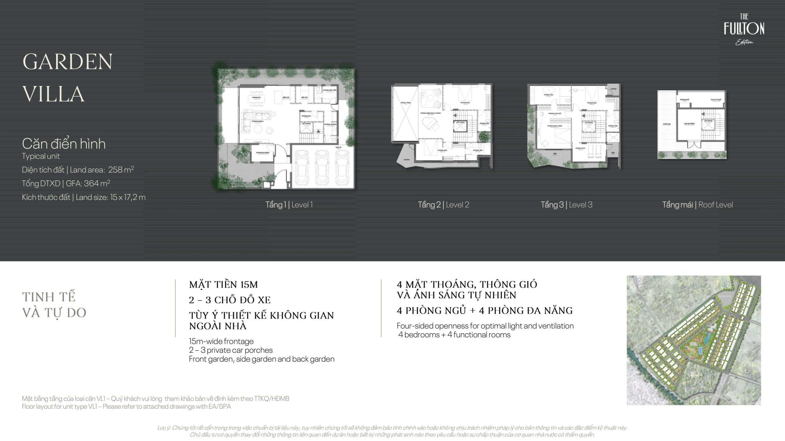 The Fullton Capitaland 20 layout Garden Villa