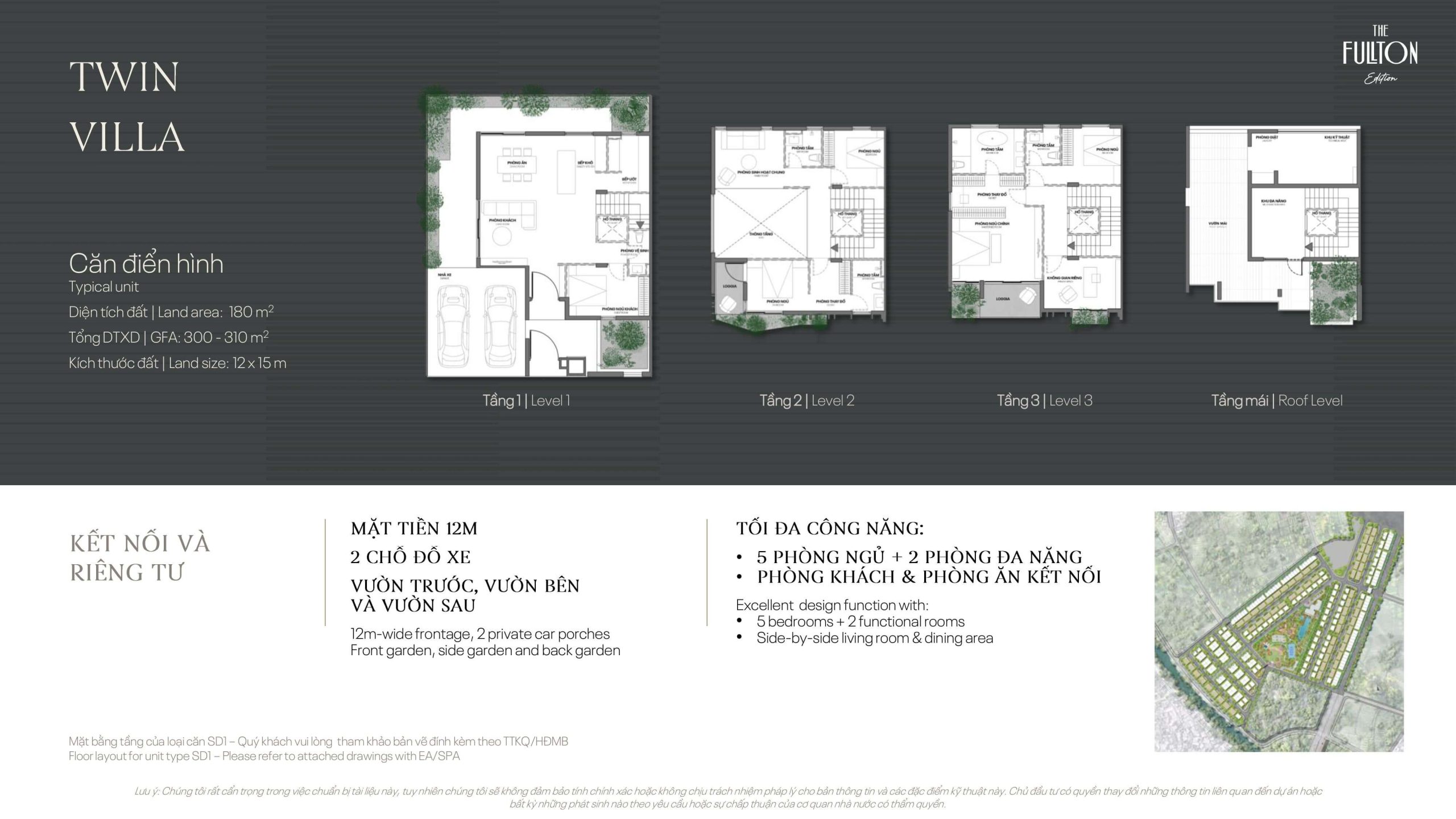 The Fullton Capitaland 18 layout Twin Villa