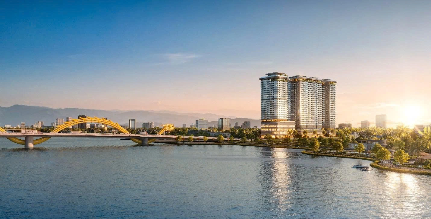 The Legend Danang: Biểu Tượng Sống Huyền Thoại Bên Bờ Sông Hàn 1 The Legend Đà Nẵng sở hữu vị trí độc tôn bên sông Hàn và cầu Rồng Đà Nẵng