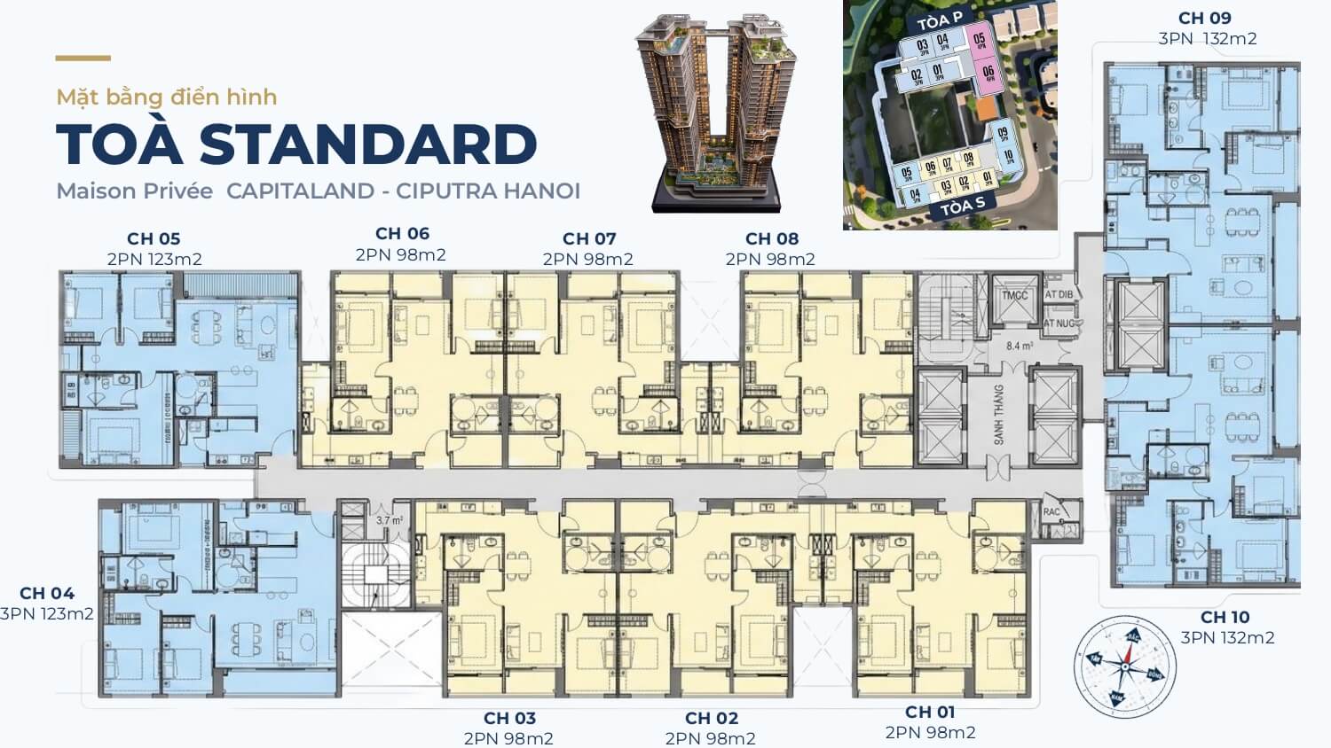 layout tòa standard