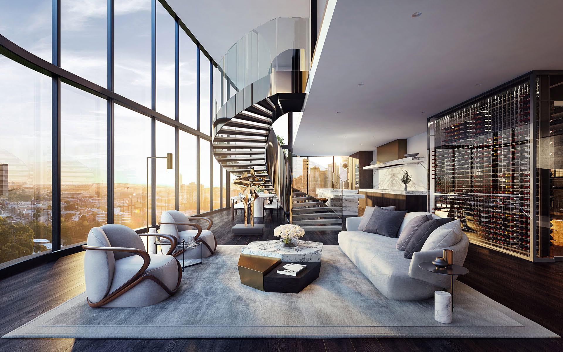 The Legatus Liễu Giai 6 Phối cảnh penthouse tại Legatus Liễu Giai, sản phẩm độc bản khan hiếm